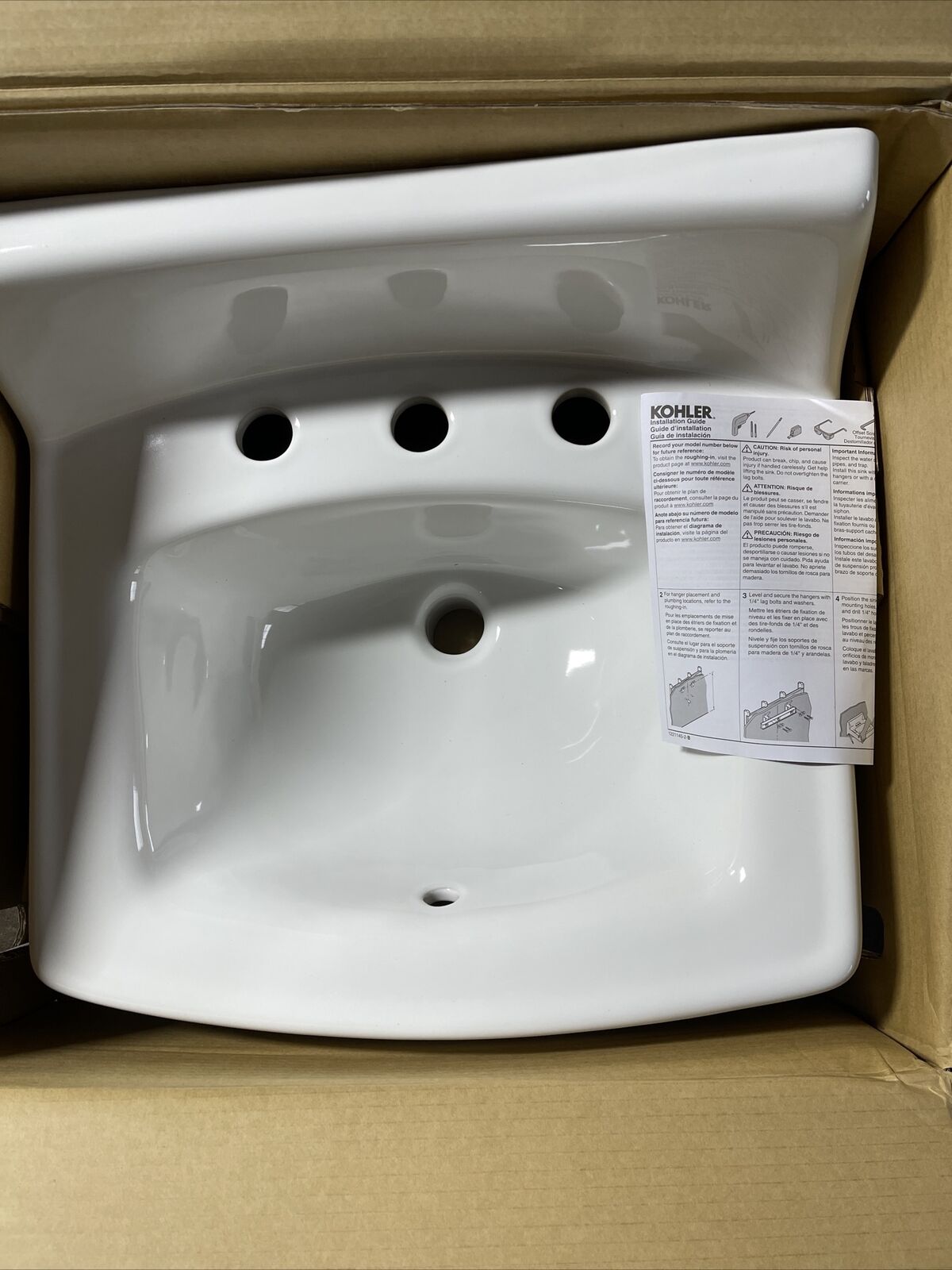 Kohler K-2030-0 Greenwich Wall Mount Lavatory Sink