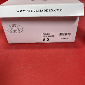 Steve Madden Dulce - Red Suede - 8 M