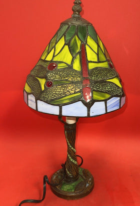 Tiffany Style Dragonfly Stained Glass Table Lamp