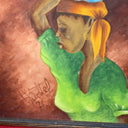 Vintage Painting Women Haiti Jungle