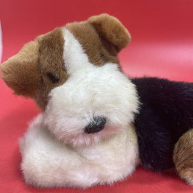 Vintage Dakin Fox Terrier Plush Stuffed Animal Puppy Dog 89