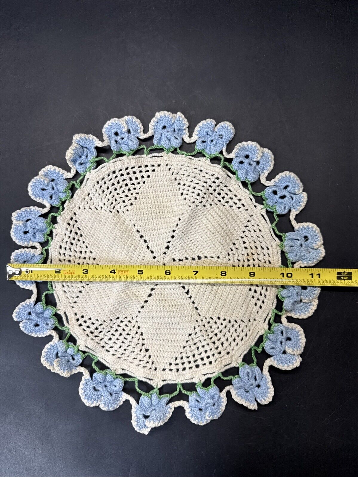 6 Vintage Handmade Doilies Various Sizes, #2