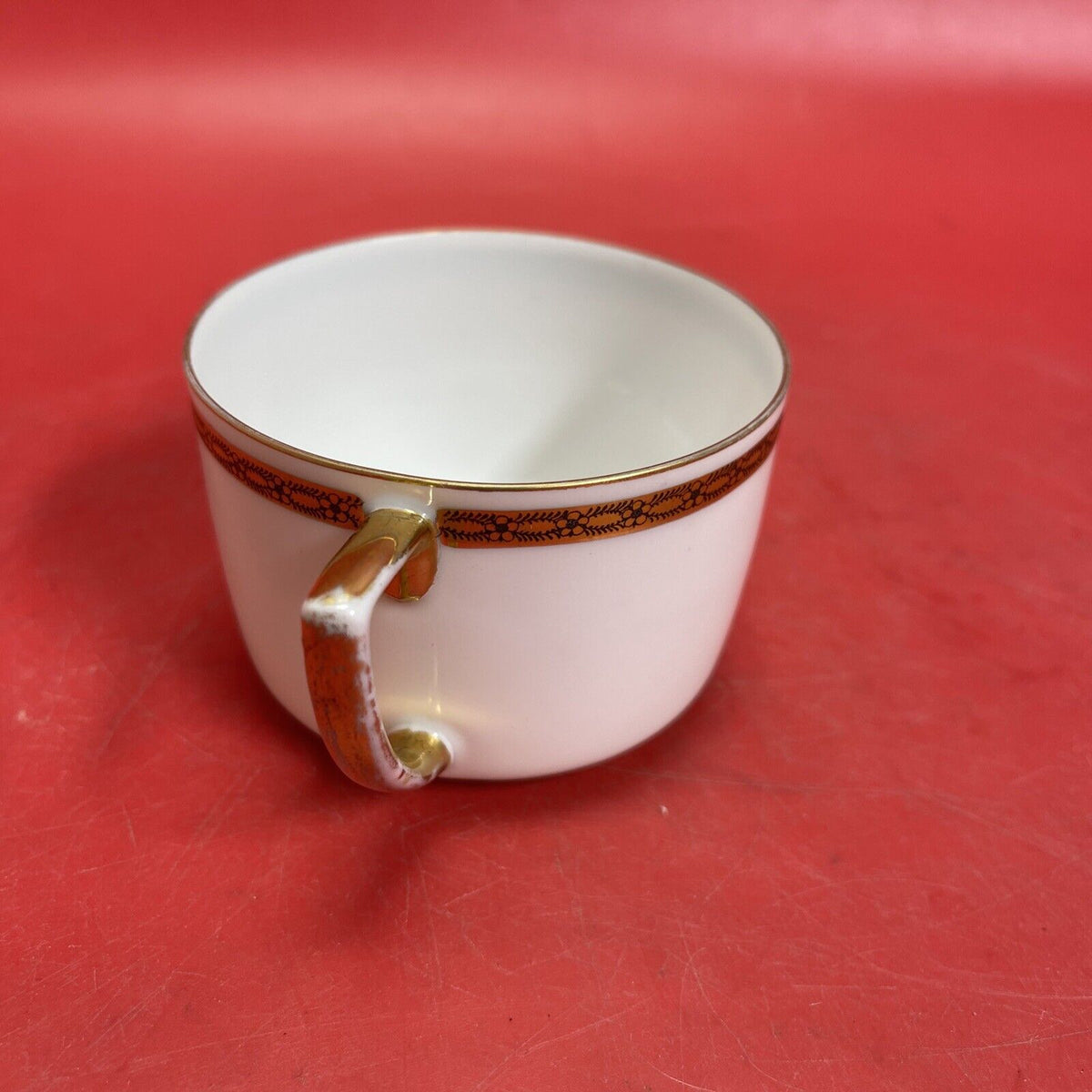 Antique MZ Austria Kaiserin Maria Theresia Carlsbad China Teacup & Saucer Set 4