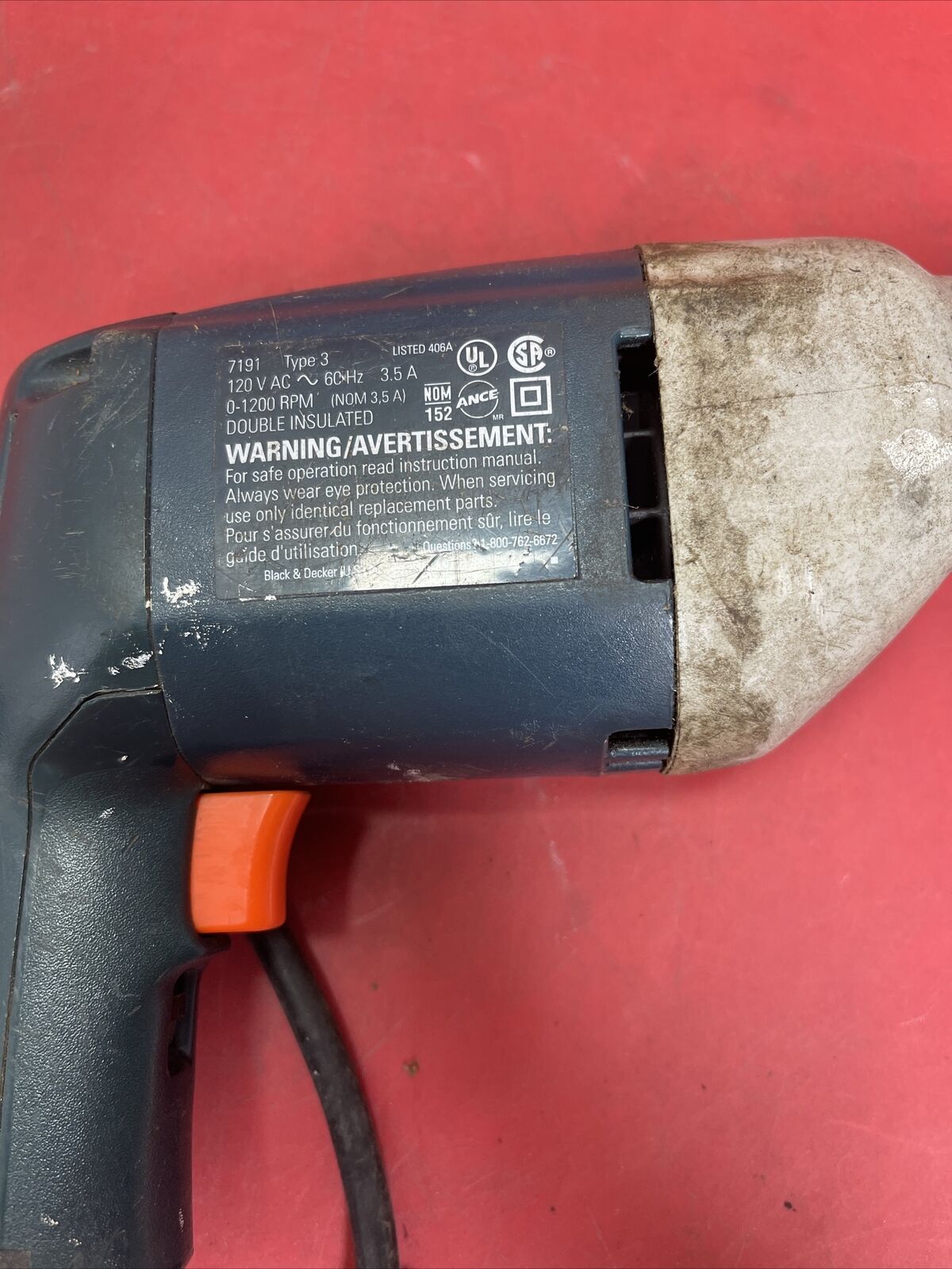 Black and Decker 7191 Drill Type 3