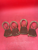 Vintage Rattan Brown Velveteen Doll Furniture Suite