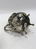 Silverplate Water Pitcher with Ice Guard and Claw Feet