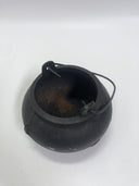 ANTIQUE HAND HAMMERED COPPER KETTLE APPLE BUTTER POT CAULDRON IRON HANDLE HEAVY