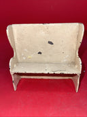 Vintage Aracade Cast Iron Doll House Miniature Table & Bench Chair