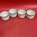 Antique MZ Austria Kaiserin Maria Theresia Carlsbad China Teacup & Saucer Set 4