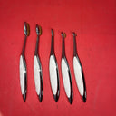 Artis Elite Collection Make-Up Whine Finish Cosme Fibre 5 Brush Set Used #2