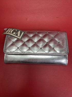 Vintage Roger Gimbel Accessories Quilted Pattern Bifold Long Wallet/Clutch Lot 3