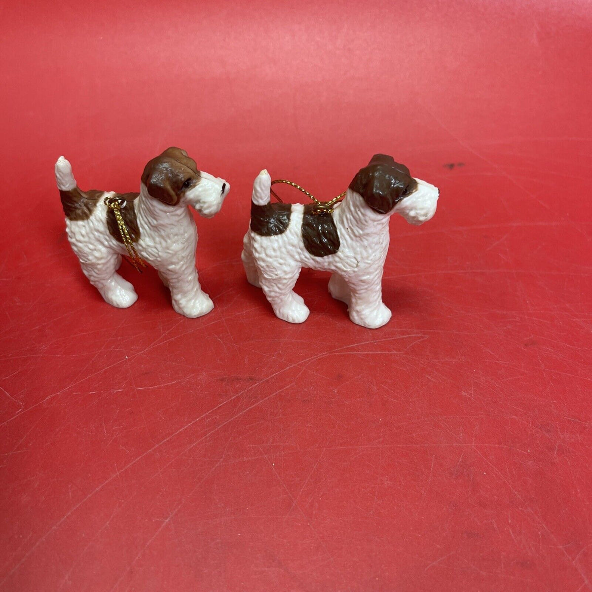 Vintage Christmas Dog Figurines Lot 5