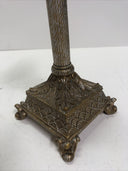 Pillar Candle Holder Resin Marble Ornate Column Base 10" Retro Home Decor