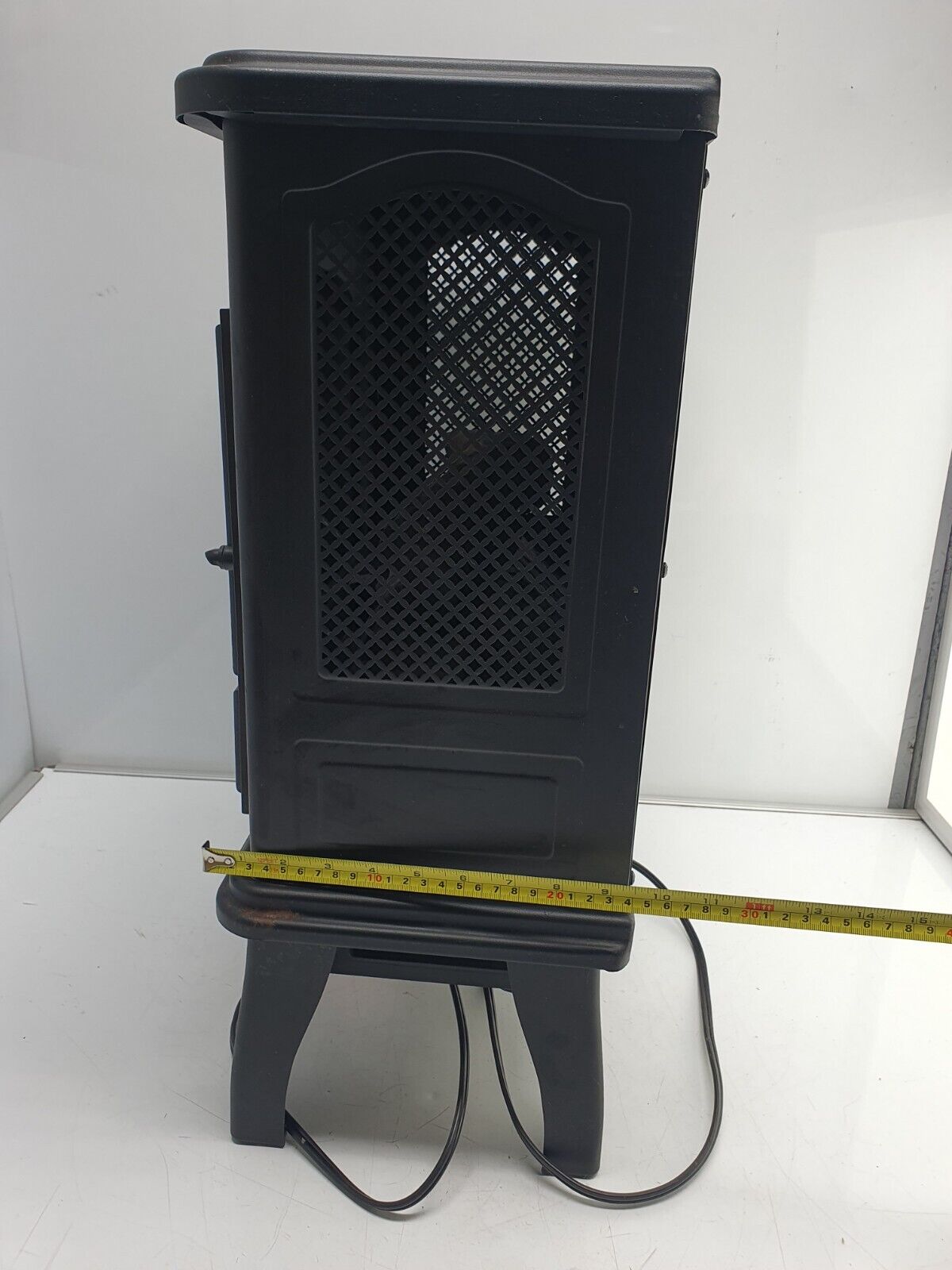 Mainstays Space Heater Faux Fireplace Electric Plug In 23”× 17”×9”/Black