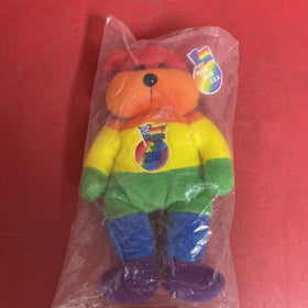 Vintage gay pride bear  2000 millenium beanie baby