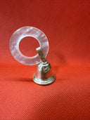 Vintage 1931 Lullaby Sterling Silver Mother of Pearl Teething Rattle Bell