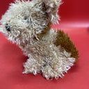 TY Puppy Dog Plush Brown Kids Brown Toffee Shaggy Terrier Stuffed Toy Animal 