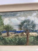 STEVENS ORIGINAL OIL ON CANVAS  PAINTING North Singer Islaad Florida 1953