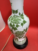 Vintage Boston Consignment Floral 28" Tall Electric Lamp