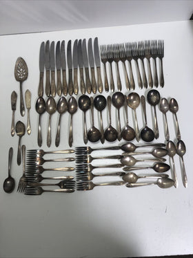 Oneida Community Tudor Plate Queen Bess Flatware 50pc