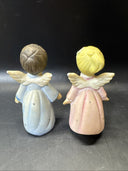 Cute Little Angels Boy and Girl Kissing/Made in Japan