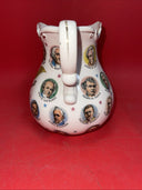 Vintage 1965 Chadwick-Miller Importers US Presidents Pitcher, Japan 5.5” Tall