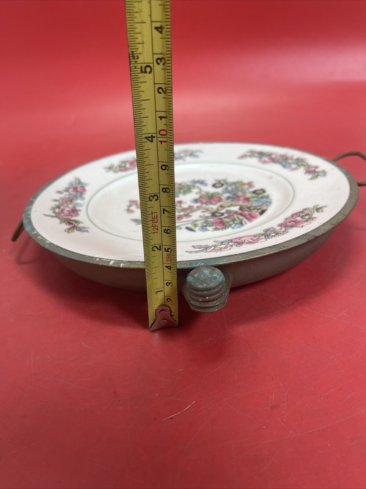 Antique Tree Pattern Warming Plate 9 1/4”