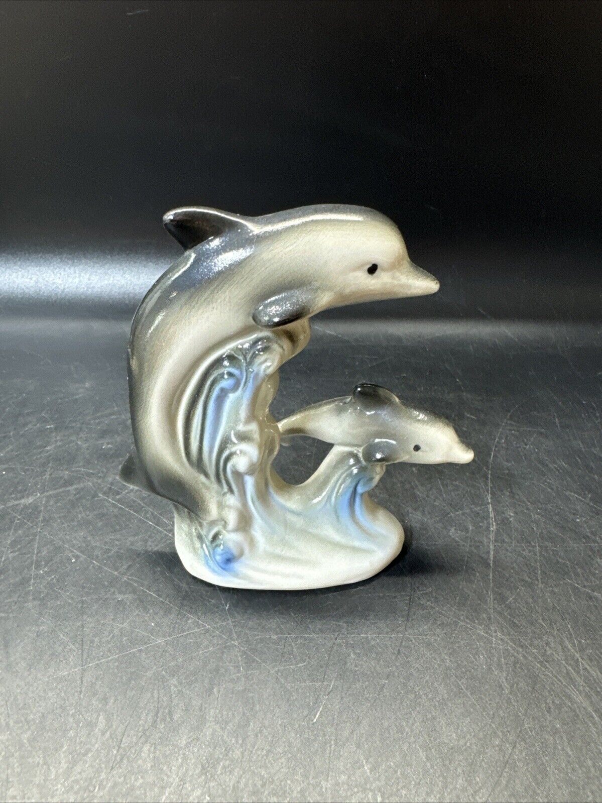 Vintage Collectible Dolphins Figurines/ Lot Of 4