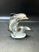 Vintage Collectible Dolphins Figurines/ Lot Of 4