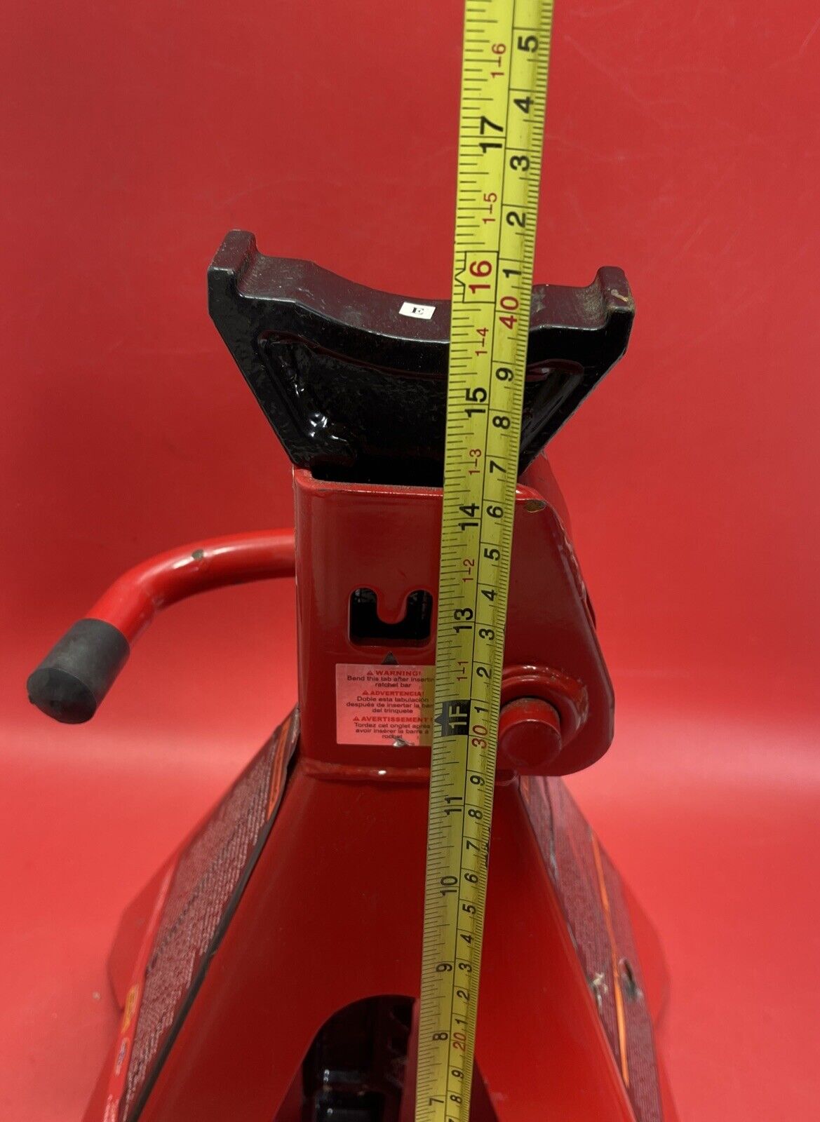 BIG RED T46202 Torin Steel Jack Stands: 6 Ton (12,000 lb) Capacity, Red, 2pc