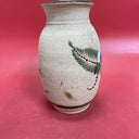 Vintage Vase Tonala Mexican Pottery with Bird And Floral Motif Pottery is signed