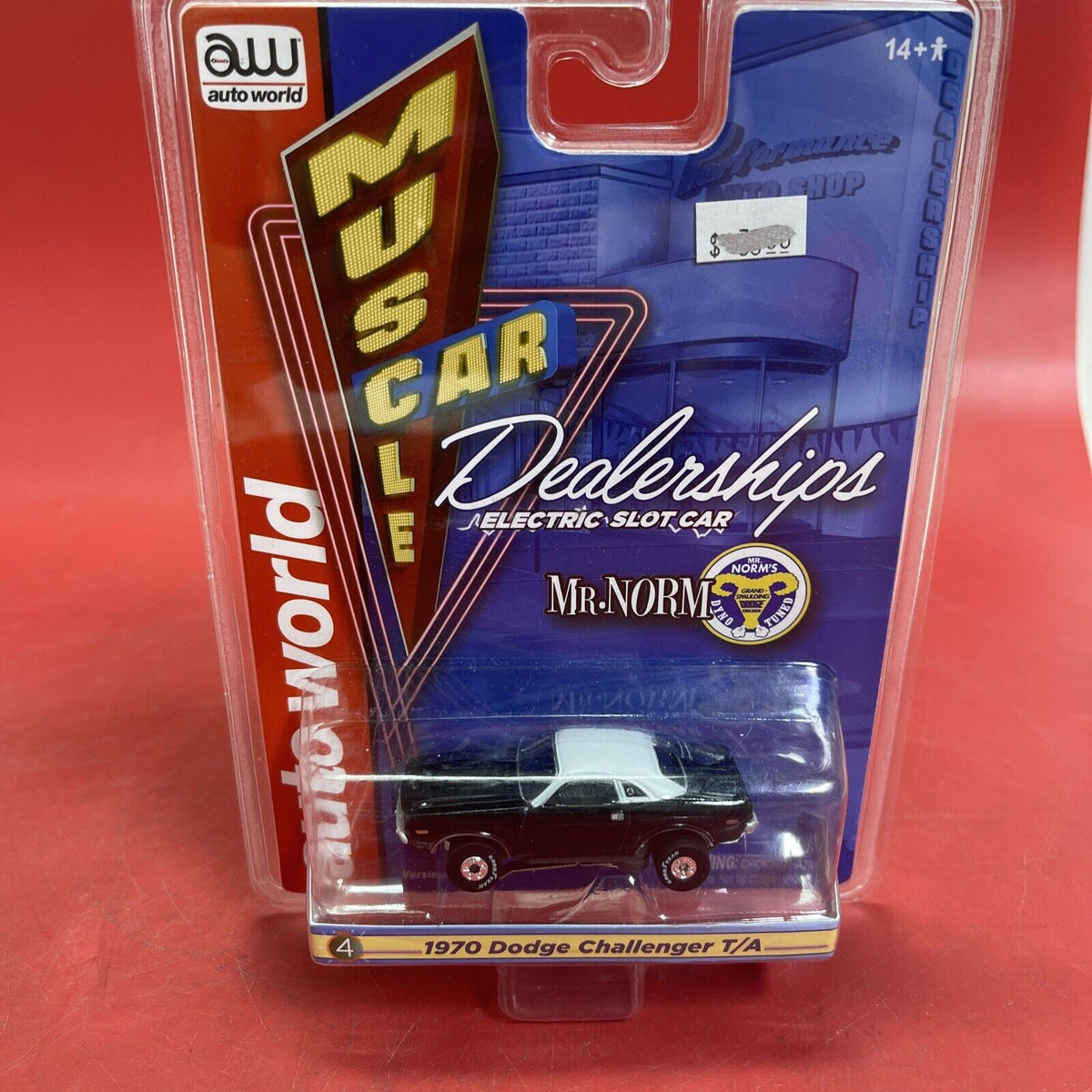 Auto World 1970 Dodge Challenger T/A Ho Slot Car SC385 Mr. NORM T-Jet Ultra G