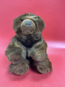 Vintage Russ Berrie Great Grizzly Bear Long Brown Fuzzy Soft Plush Toy
