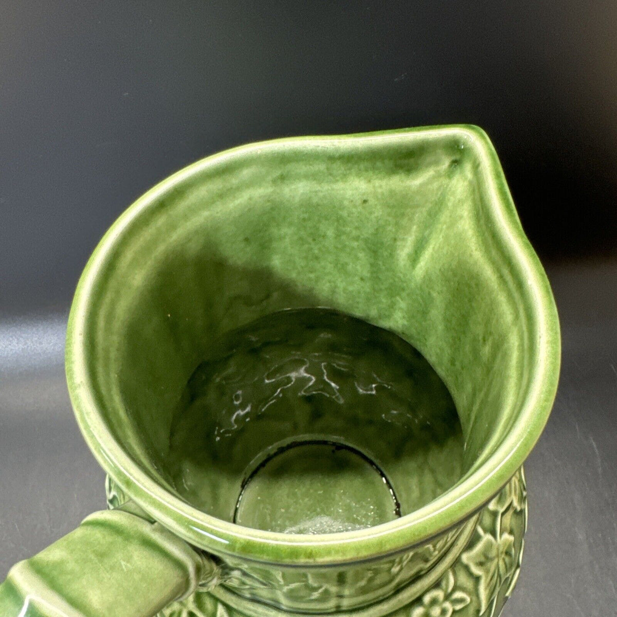Lenox Pitcher Summer Terrace Green 8” Pottery