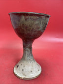 Hand Thrown Art Pottery Chalice 7 3/4in
