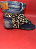 Dani.K Denim Sandals Women’s Size 10 Jeans Hawk Tuah Boots Summer Trendy