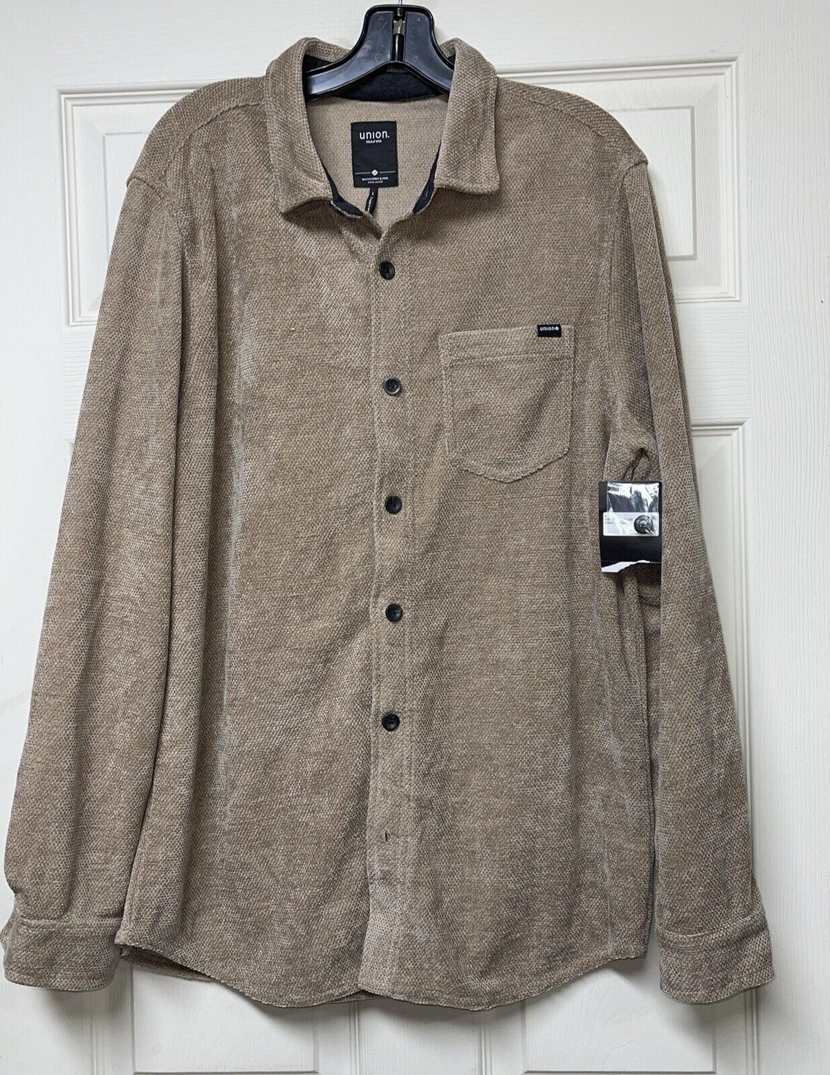 Union SEA WA Corduroy Button Up Shirt Jacket Mens L Shacket