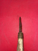 Antique Flint Knife with Deer Antler Handle,  Carving  Indian Face