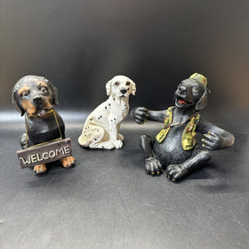 Vintage Dog Figurines/ Lot Of 3