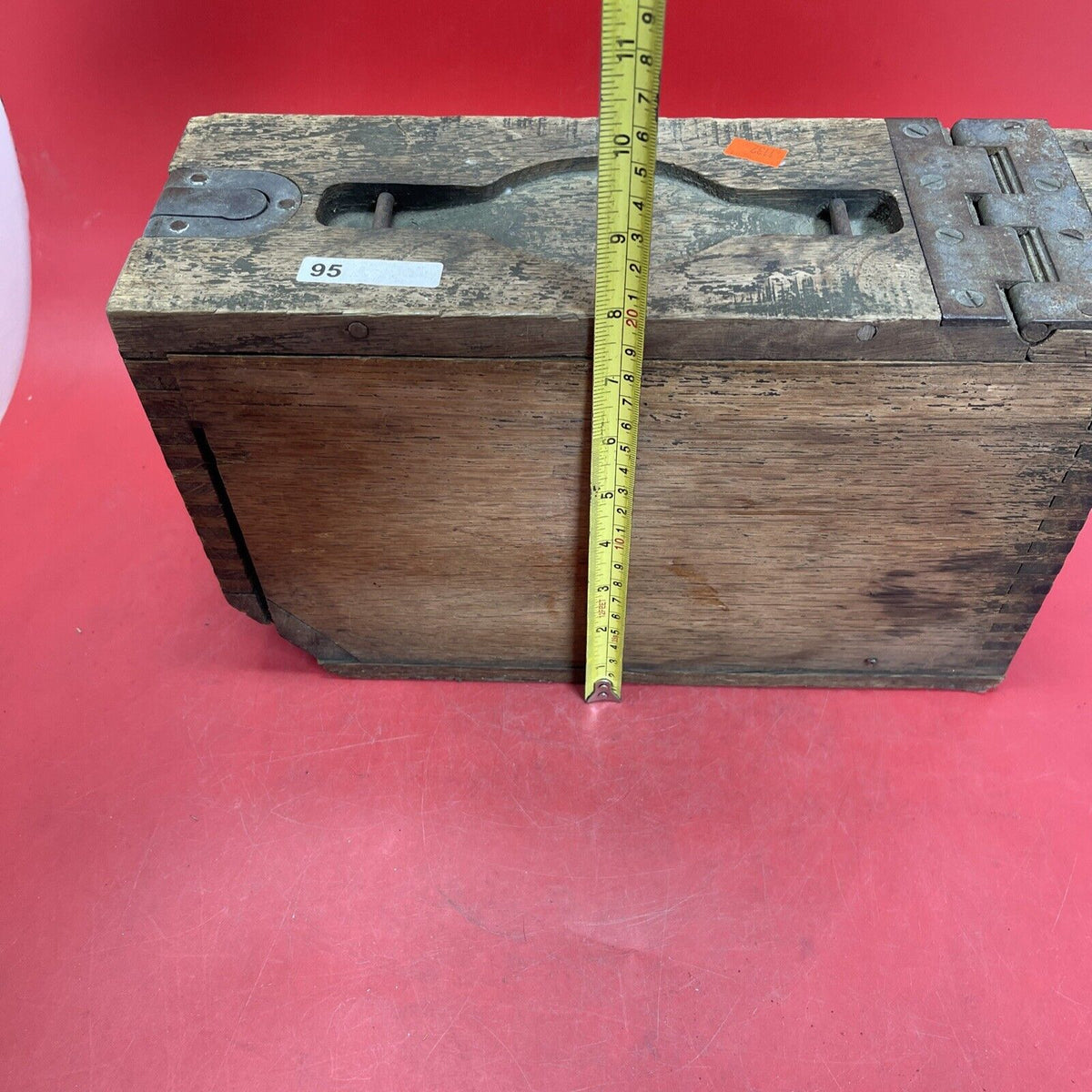 WWI M1917 Browning Machine Gun Wooden Dovetailed Wood Ammunition Ammo Box WW1