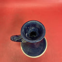 Vintage Celtic Clays Pottery ,Blue Fish Candle Made In Ireland