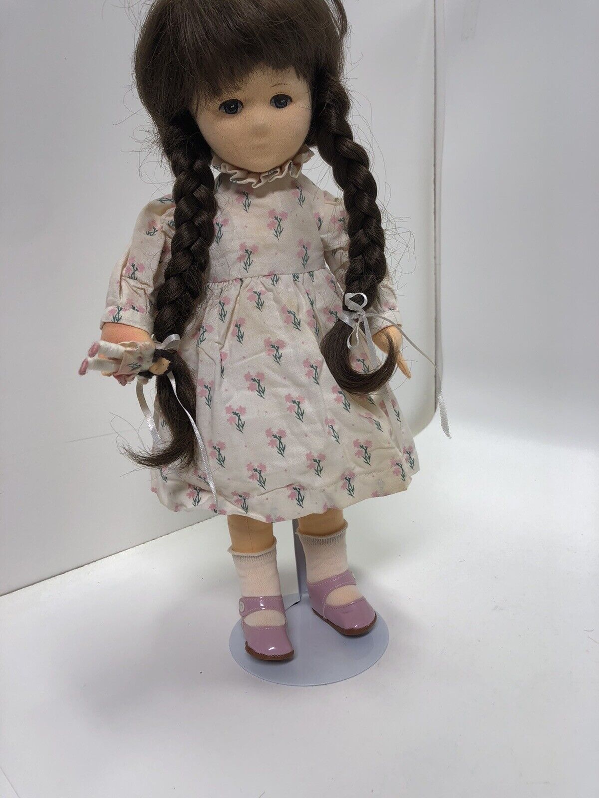 Gillian Heal Vtg MARY signed Cloth 16" Doll 1985 LE Sample Halfpenny England