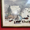 Vintage Art Print Grandma Moses 1951 A Frosty Day Art In America