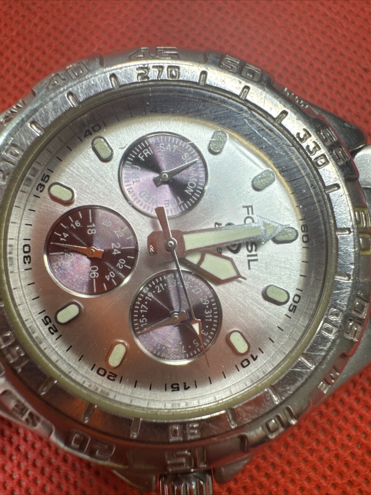 Fossil Blue Chronograph Wrist Watch