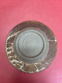 Vintage Studio Art Pottery, Brown Ceramic Fish Pattern Plate, 8”