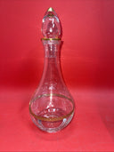Glass Decanter 24K Gold Accent Bands Whiskey Wine Imperial Crystal Collection 