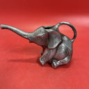 Vintage Silver Elephant Blow Mold Watering Can  1994