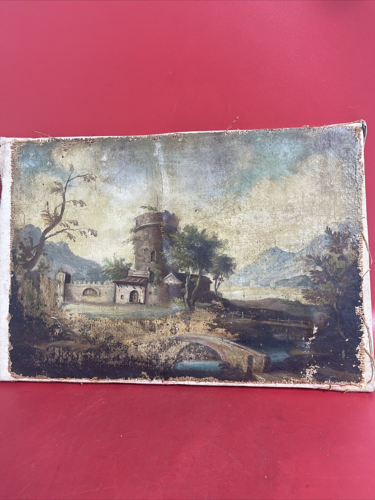Antique Oil Painting.Landscape