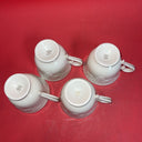 Lenox Fruits Of Life Tea 4 Cups & 3 Saucers, Creamer, Gold Trim