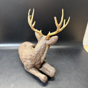 Deer Buck Stag Resting Laying Down Vtg Homco Shelf Figurine 267 1984